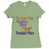 teachers give, share, care Ladies Fitted T-Shirt