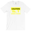 caution zombies crossing t shirt x large funny walking brains awesome T-Shirt