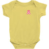 Pixeled Pink Ribbon Baby Onesie