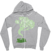 saw a ghost Zipper Hoodie