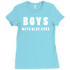 boys with blue eyes Ladies Fitted T-Shirt