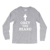 obey the beard funny Long Sleeve Shirts