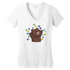 dorp bear Women's V-Neck T-Shirt