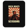 rock beat scissors Mousepad