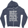 best papa ever Zipper Hoodie
