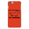 are you looking at my weiner t shirt funny dog wiener dachshund s m l iPhone 6/6s Plus Case