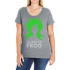 the green frog Ladies Curvy T-Shirt