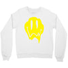 melting acid smiley face Crewneck Sweatshirt