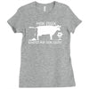 vegetarier mein essen schei&szlig;t Ladies Fitted T-Shirt