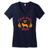 This Girl Loves Her Collie Women's V-Neck T-Shirt