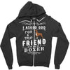 true friend (boxer) Zipper Hoodie