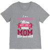 running mom white V-Neck Tee