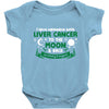 I Love Someone with Liver Cancer to The Moon and Back to Infinity Baby Bodysuit