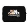 Heal Cancer Laptop sleeve