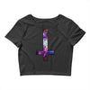 inverted galaxy cross funny  religion banter space fashion new Crop Top