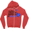 anything unrelated elephants Zipper Hoodie