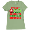 ocd obsessive christmas disorder Ladies Fitted T-Shirt
