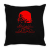 dawn of the dead retro 70s horror zombie film Throw Pillow
