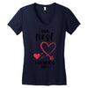 Our First Father's Day! Baby Girl Women's V-Neck T-Shirt