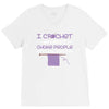 i crochet so i don't choke people save a life, send yarn V-Neck Tee