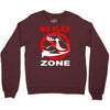 no flex zone arm gym workout Crewneck Sweatshirt