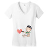 Cute Painter Women's V-Neck T-Shirt