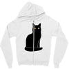 black cat Zipper Hoodie