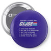 life lessons from g.i Pin-back button