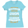 Super Cool Grandpa Of A Freaking Awesome Grandson Ladies Fitted T-Shirt