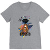 who loves bassets V-Neck Tee