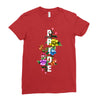 Pride Floral LGBT Colors Ladies Fitted T-Shirt