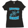 science worship funny geek atheist anti religion Ladies Fitted T-Shirt