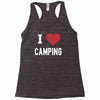 i love camping! Racerback Tank