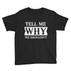 tell me why we shouldn't Youth Tee