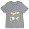 kings are born in 1997 V-Neck Tee
