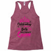 Celebrating With the 8th Birthday Queen Racerback Tank