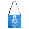 keep calm and disc golf on target frisbee basket Adjustable Strap Totes
