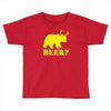 beer t shirt bear plus deer funny tee drinking college humor party shi Toddler T-shirt