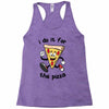 i do it for the pizza Racerback Tank