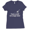 magic wand rhinestone Ladies Fitted T-Shirt