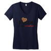 pizza is my valentine 56 Women's V-Neck T-Shirt
