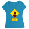 head shot Women's Triblend Scoop T-shirt