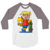 bart simpson 3/4 Sleeve Shirt