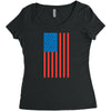 american flag Women's Triblend Scoop T-shirt