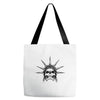 evil skull face Tote Bags