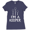 i am a keeper Ladies Fitted T-Shirt