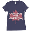 canadians are amehzing Ladies Fitted T-Shirt