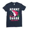 mommy shark doo doo doo family matching Ladies Fitted T-Shirt
