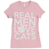 real men love cats Ladies Fitted T-Shirt