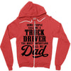 Truck Driver Dad Zipper Hoodie